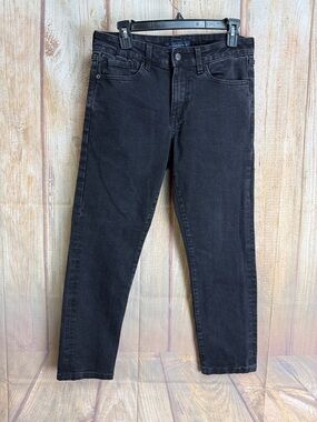💵Aeropostale Men's Black Jeans - Classic Skinny Fit - Size 30x26” **Altered**